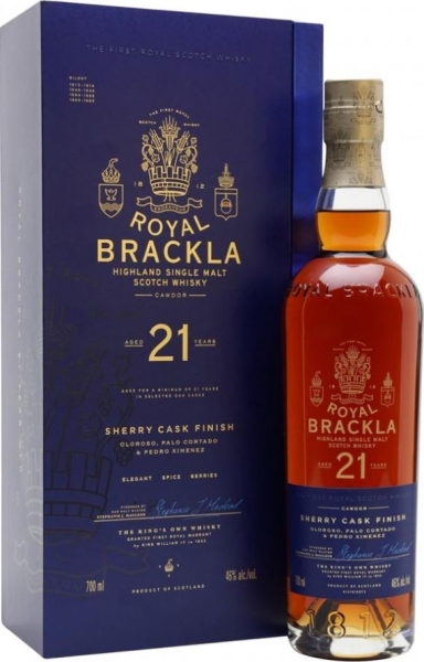 Image sur Royal Brackla 21 Years Sherry Cask Finish 46° 0.7L